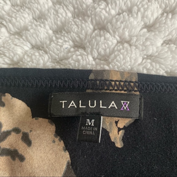 Cute & Classy Black with Beige Floral Skirt by Talula - Picture 8 of 11